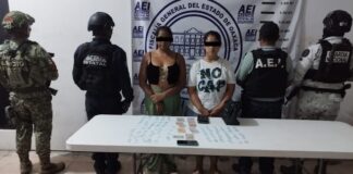 Detienen en flagrancia a dos personas por probable delito contra la salud en la región de la Costa