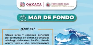 ADVIERTE PROTECCIÓN CIVIL POR MAR DE FONDO EN COSTAS DE OAXACA